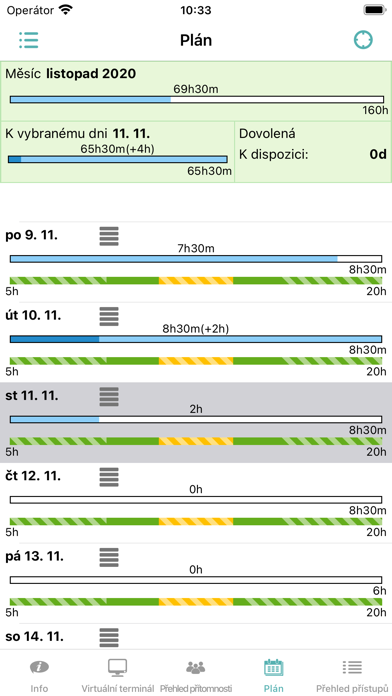 BezvaDocházka Screenshot