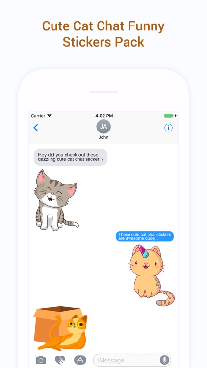 Cute Cat Chat Funny Stickers