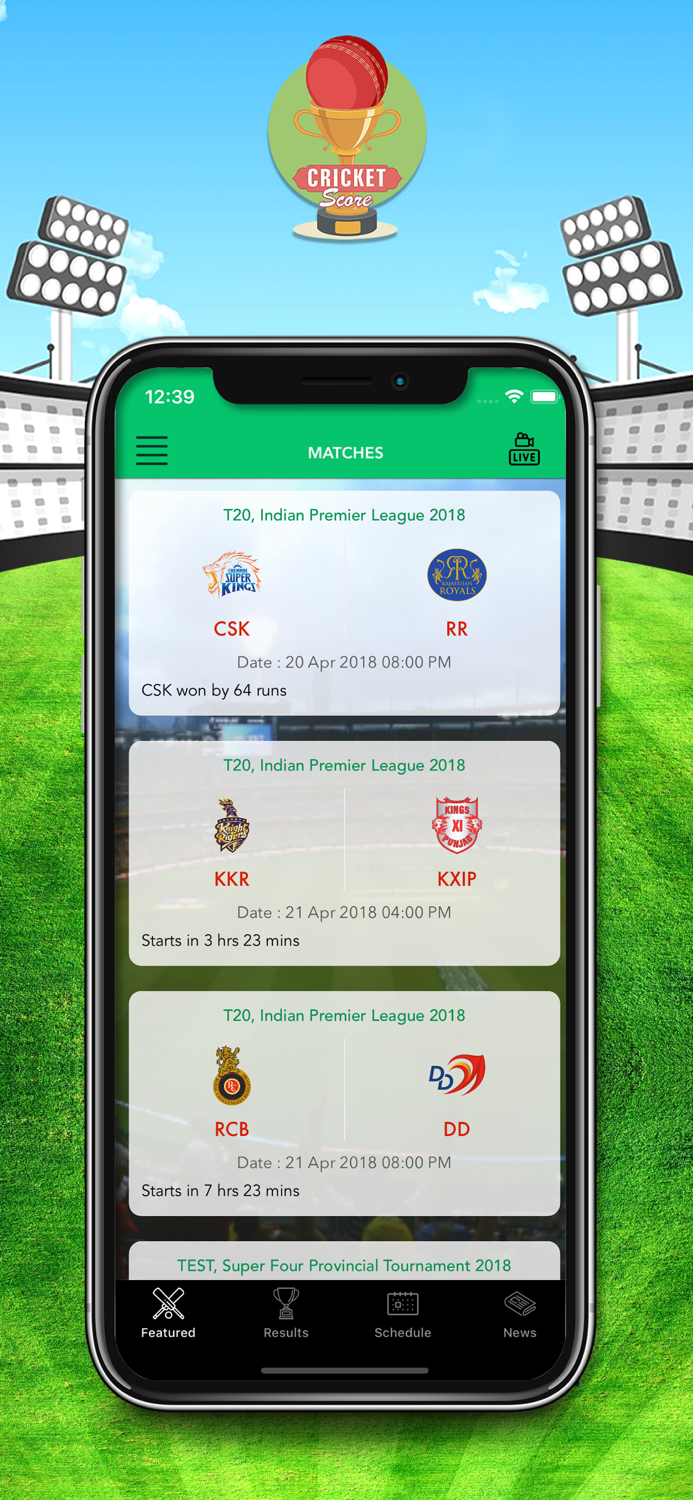 CricketScore Live Match Score