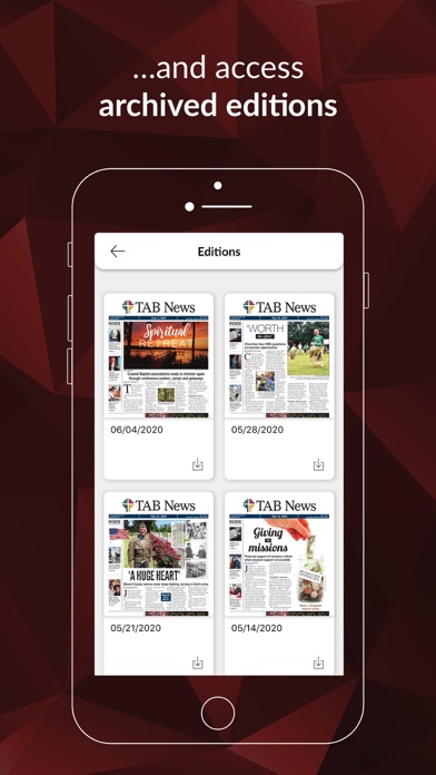 TAB News iPhone screenshot 1 - News app