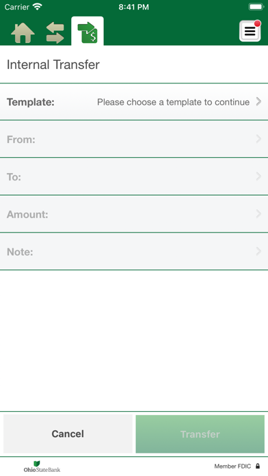 Ohio State Bank Business Screenshot