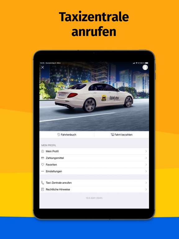Taxi Berlin iPad screenshot 7 - Travel app
