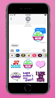 mother's day fun stickers iphone screenshot 3
