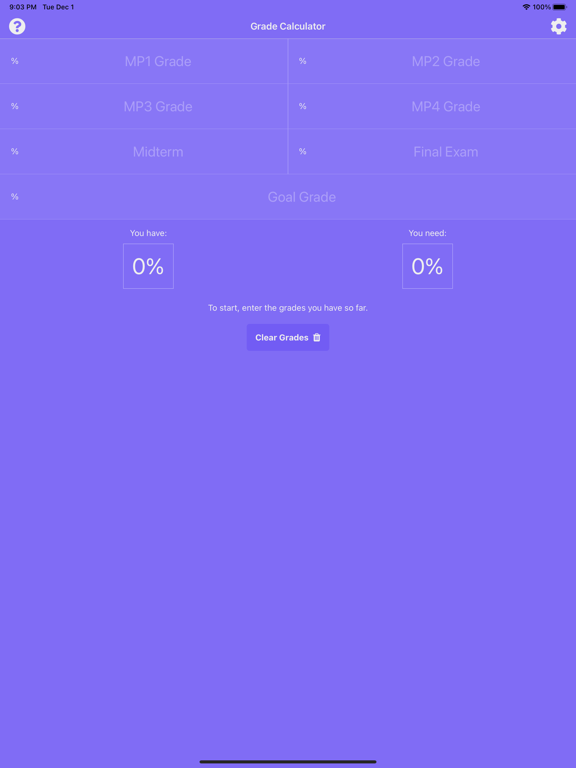 Screenshot #5 pour Final Grade Calculator - %
