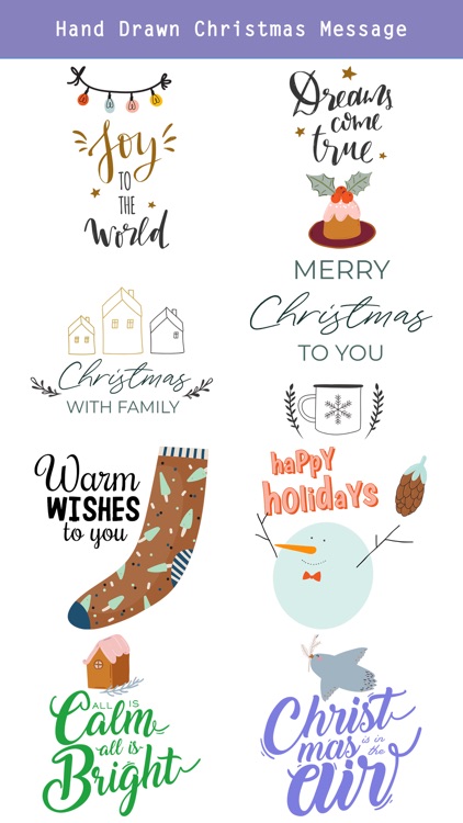 Christmas Hand Drawn Stickers screenshot-3