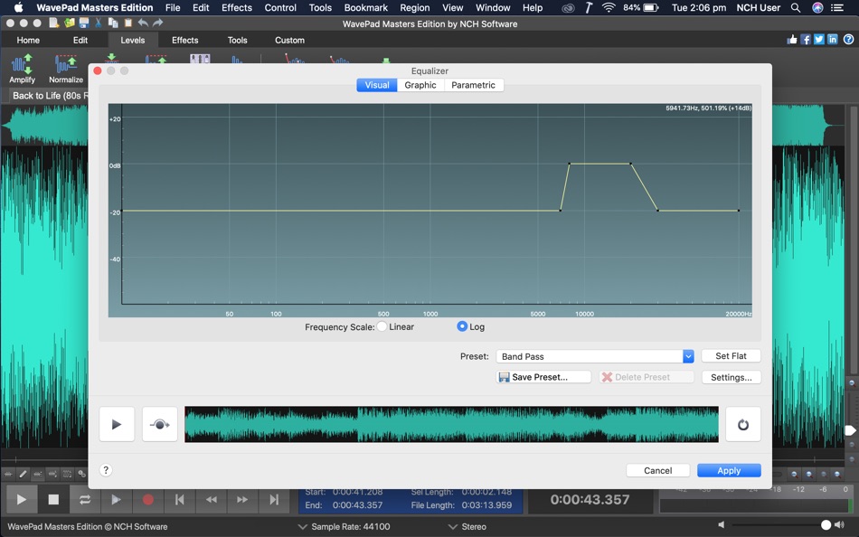 #2. WavePad Masters Edition (macOS) Av: NCH Software