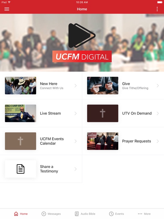 UCFM APP iPad screenshot 1 - Lifestyle app