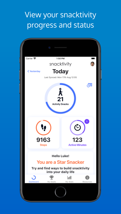 Snacktivity SnackApp Screenshot