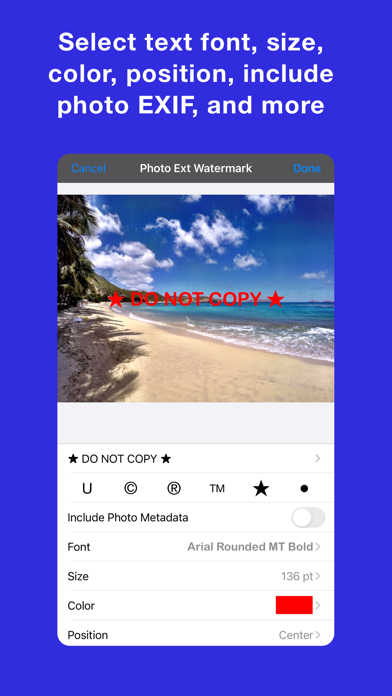 Photo Extension Watermark Screenshot