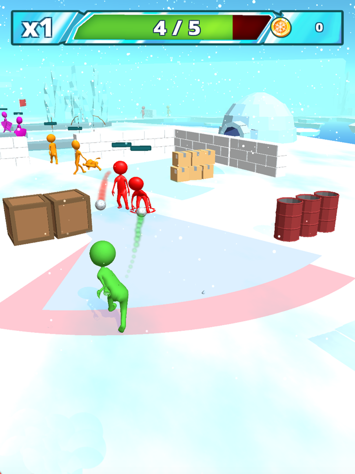 Snowballs Fight 3D