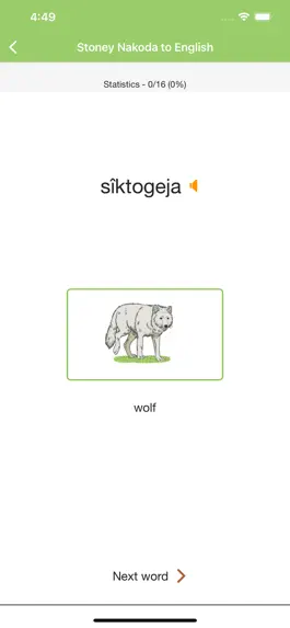 Game screenshot Stoney Nakoda Vocab Builder hack