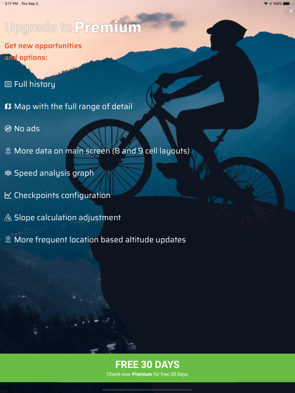 Bike Tracker  Cycling Computer iPad screenshot 4 - Sports app