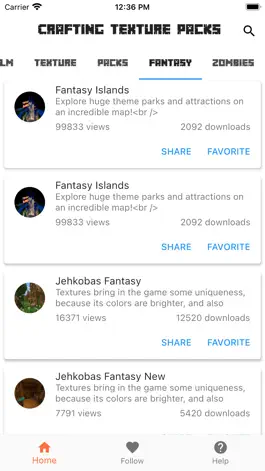 Game screenshot Crafting Texture Packs MCPE hack