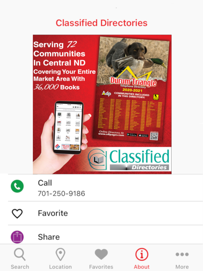 Durum Triangle Yellow Pages