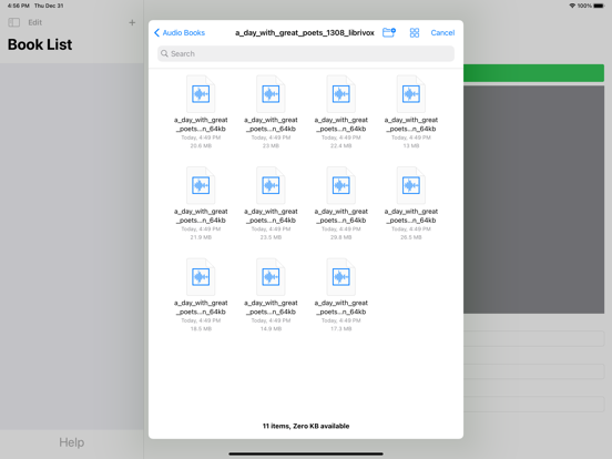 Screenshot #5 pour EZ Audiobook Player