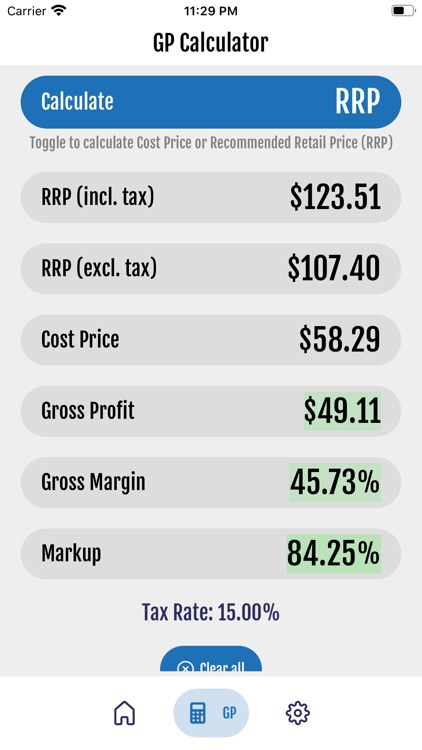 ieRetail Calculator