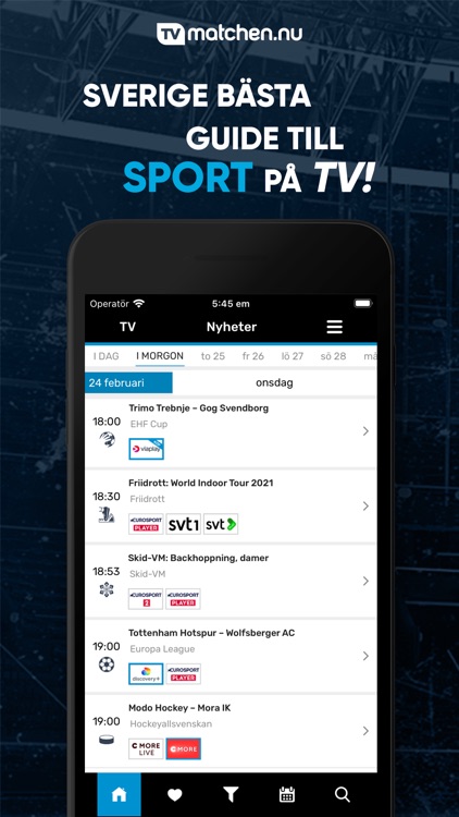TVmatchen.nu - Sport på TV screenshot-3