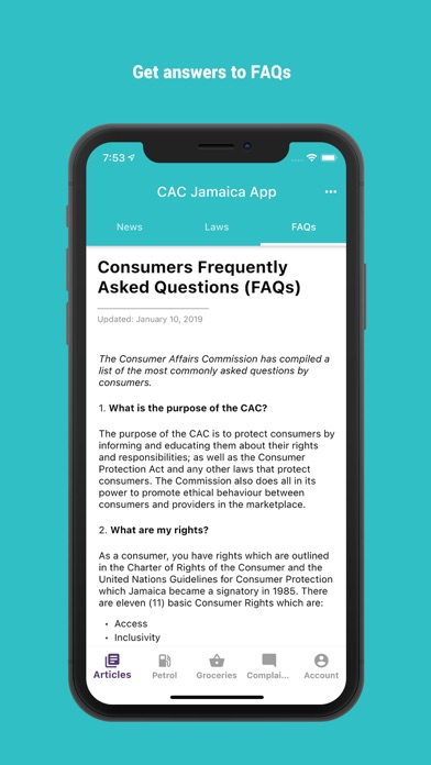 Consumer Affairs Jamaica Screenshot