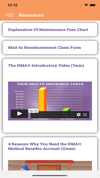 Health Matching Account Screenshot