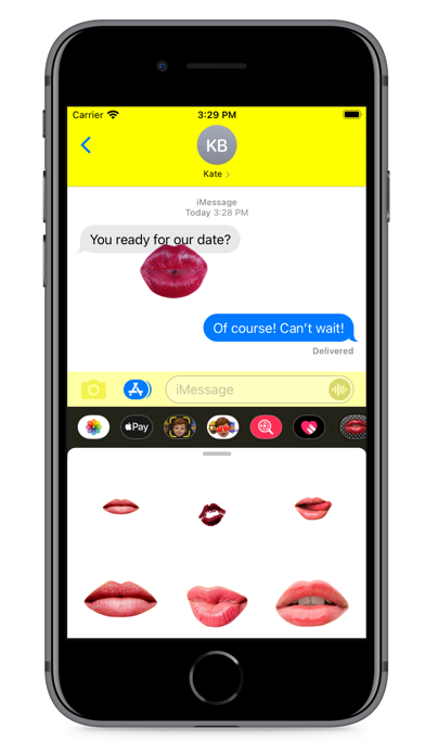 Hot Flirty Lips Stickers Screenshot
