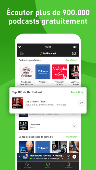 Screenshot #2 pour GetPodcast: Lecteur de podcast