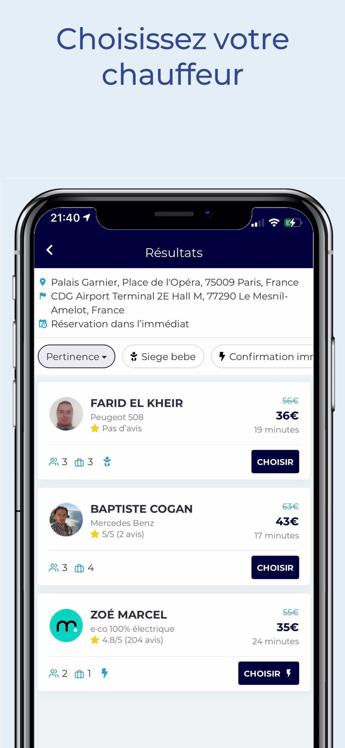 Eurecab Chauffeur Privé VTC