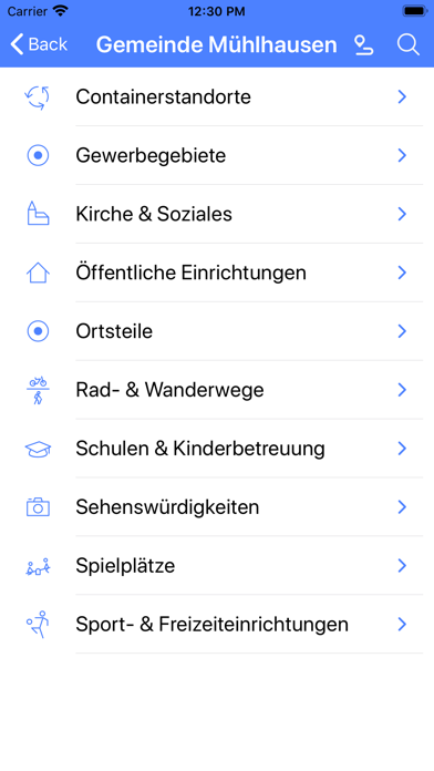 Mühlhausen-Sulz • app|ONE Screenshot