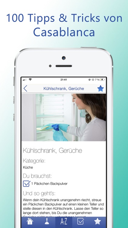 Reinigungstipps von Casablanca