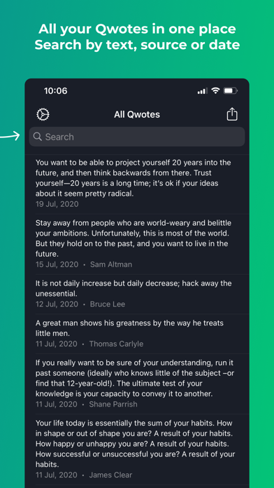 Qwote iPhone screenshot 5 - Reference app