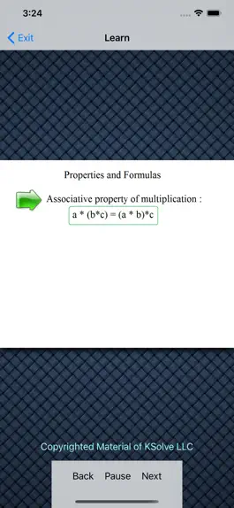 Game screenshot Algebra Formulas apk
