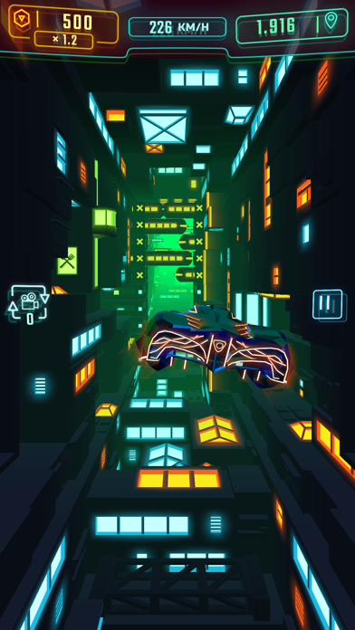 Screenshot #2 pour Neon Flytron: Cyberpunk Flight