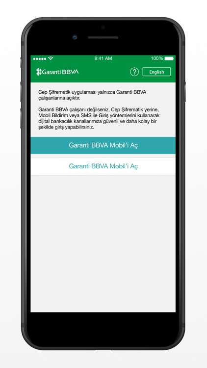 Garanti BBVA Cep Şifrematik