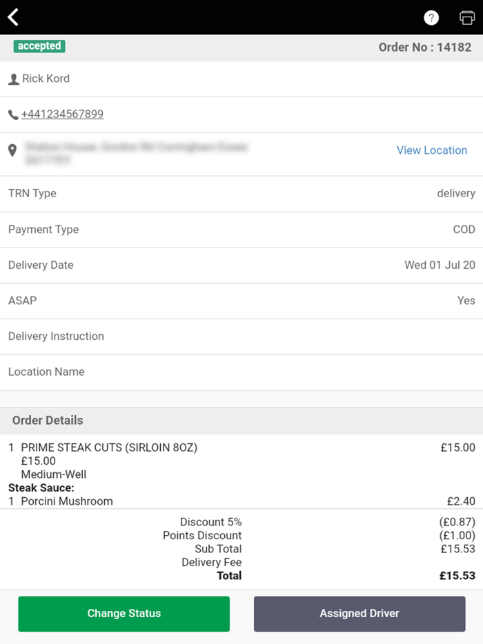 GetTakeOut Kitchen Printer app