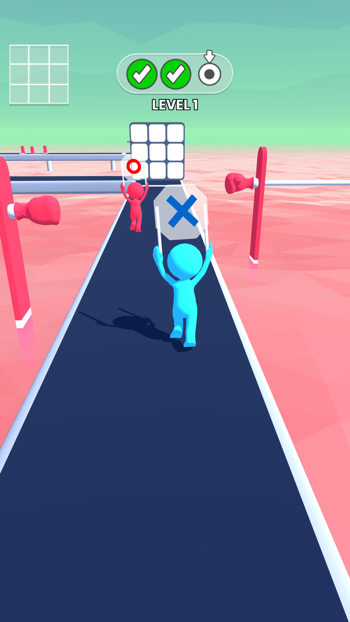 Tic-Tac-Toe Race Stickman Run