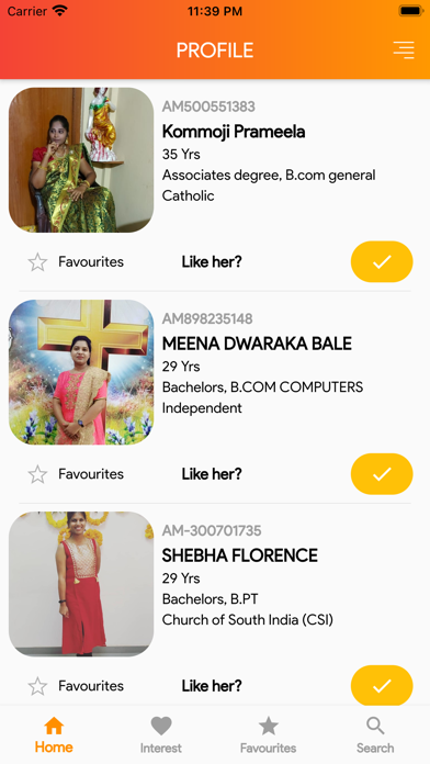 Aradana Matrimony Screenshot