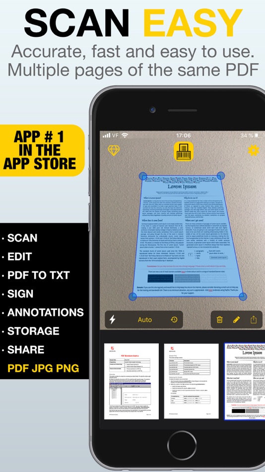 Scan Easy - PDF Scanner App - 1.02 - (iOS)