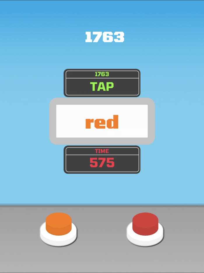 Tap Off - Reverse Stroop Test