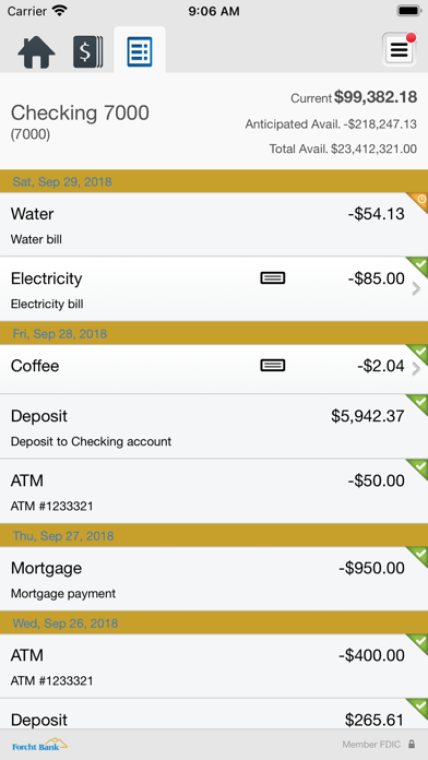 Forcht Bank Mobile Business Screenshot