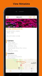 xmeta - photo & video metadata iphone screenshot 1