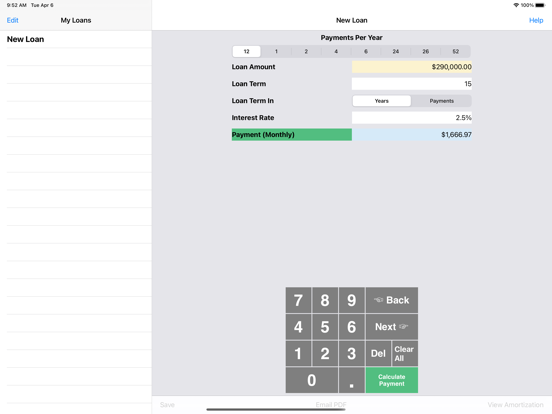 Screenshot #6 pour Bighorn Loan Calculator