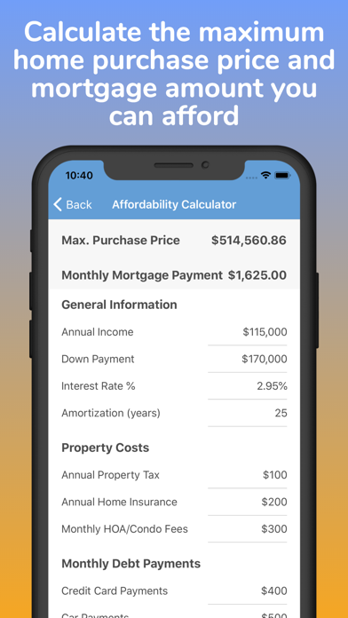 Mortgage Pal - Loan Calculator Screenshot