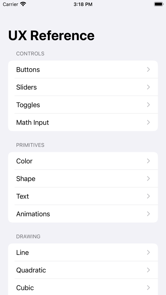 #1. UX Ref (iOS) By: Kieran Brown