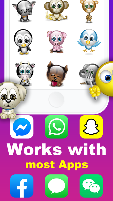 Animated Emoji 3D Sticker GIF Screenshot