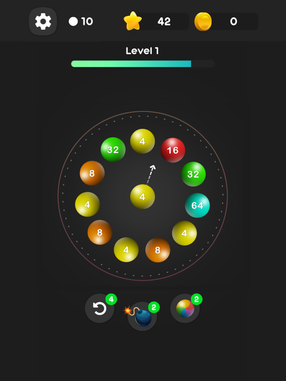 Screenshot #4 pour Roll Merge Balls 2048 Puzzle