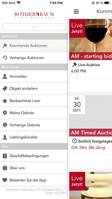 Rotherbaum Auktionshaus Screenshot