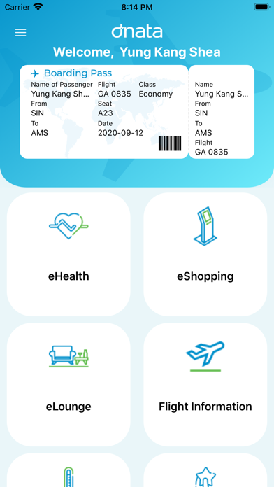dnata ezyBoard Screenshot