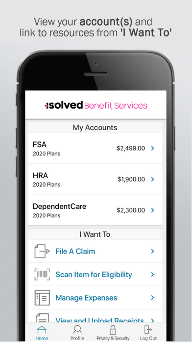 Screenshot #1 pour isolved Benefit Services iFlex