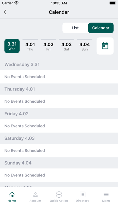 Bradford Bath & Tennis App Screenshot