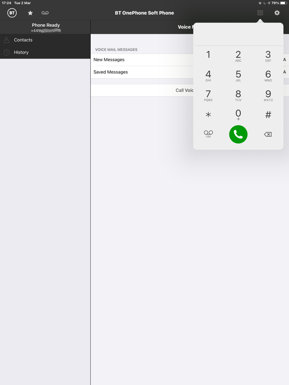 Screenshot #6 pour BT OnePhone SoftPhone