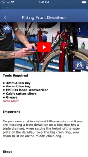 bicycle maintenance guide iphone screenshot 2